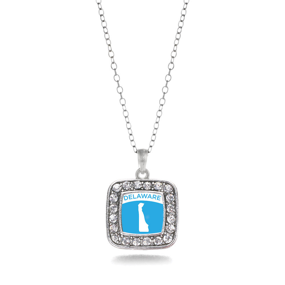 Delaware Outline Square Charm
