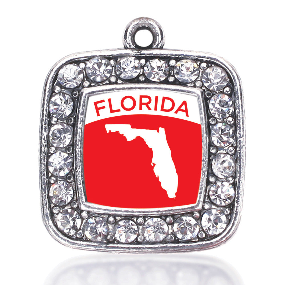 Florida Outline Square Charm