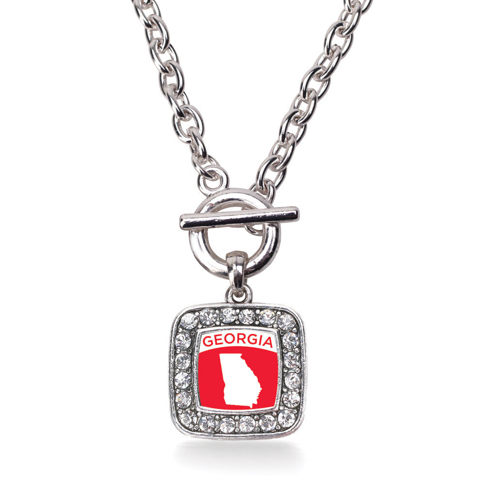 Georgia Outline Square Charm