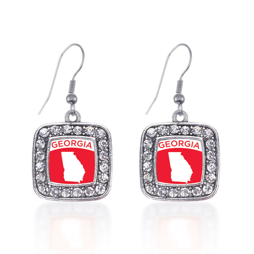 Georgia Outline Square Charm