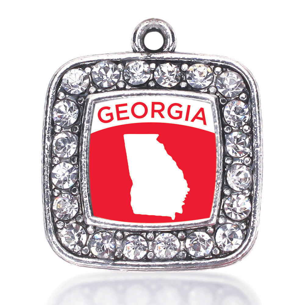 Georgia Outline Square Charm