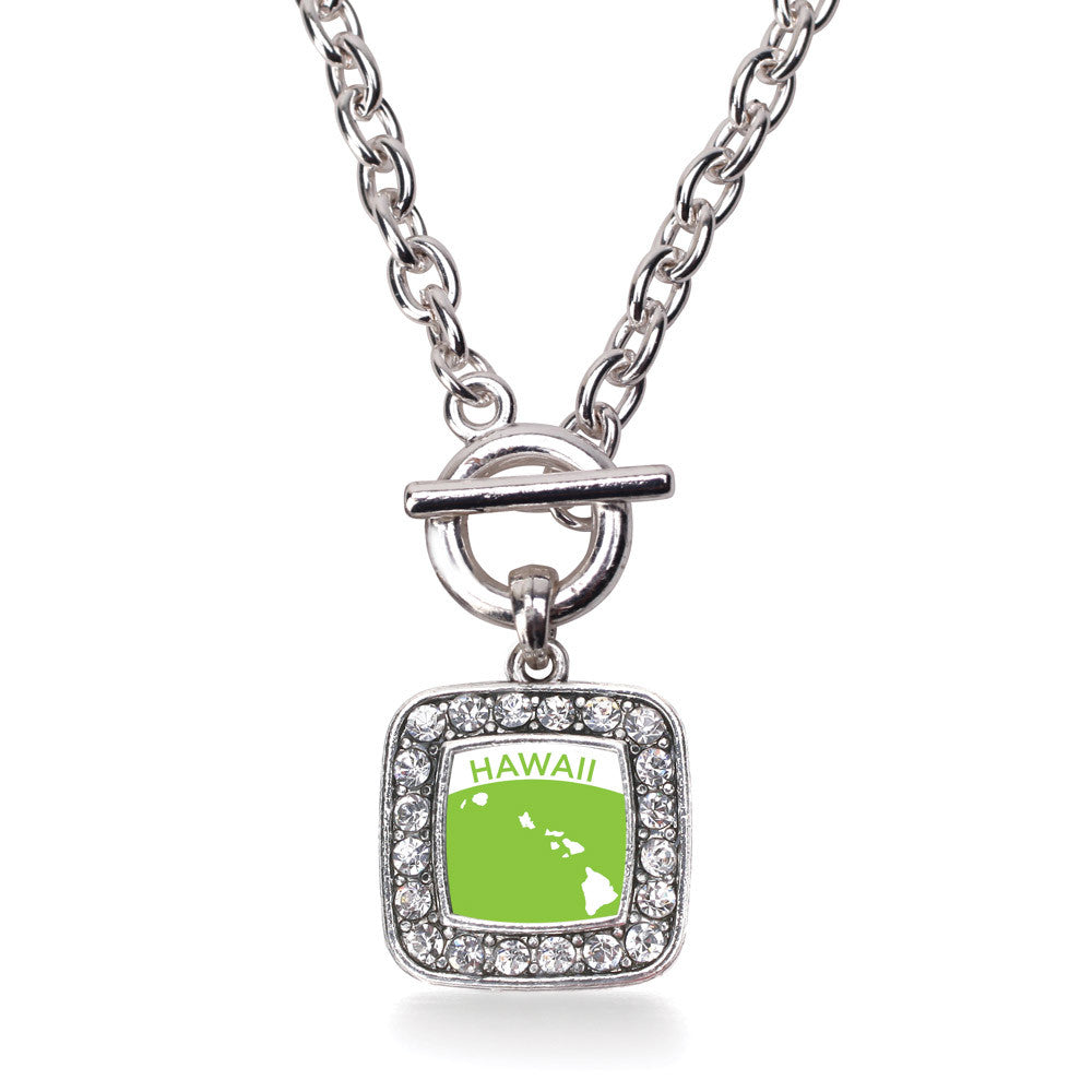 Hawaii Outline Square Charm