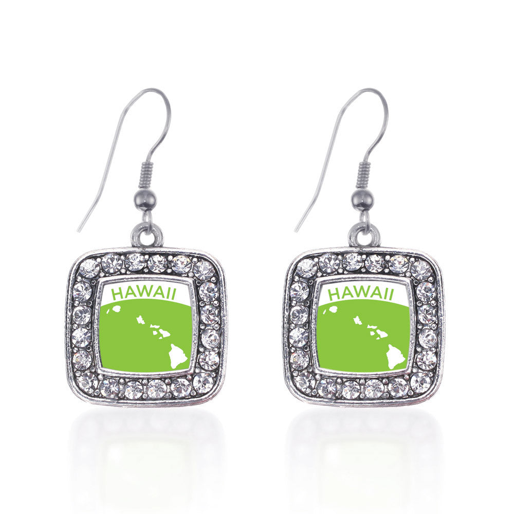 Hawaii Outline Square Charm