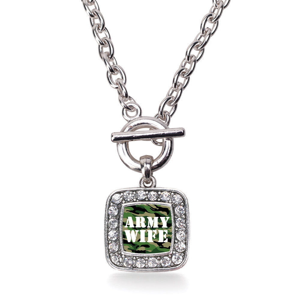 Army Wife Square Charm