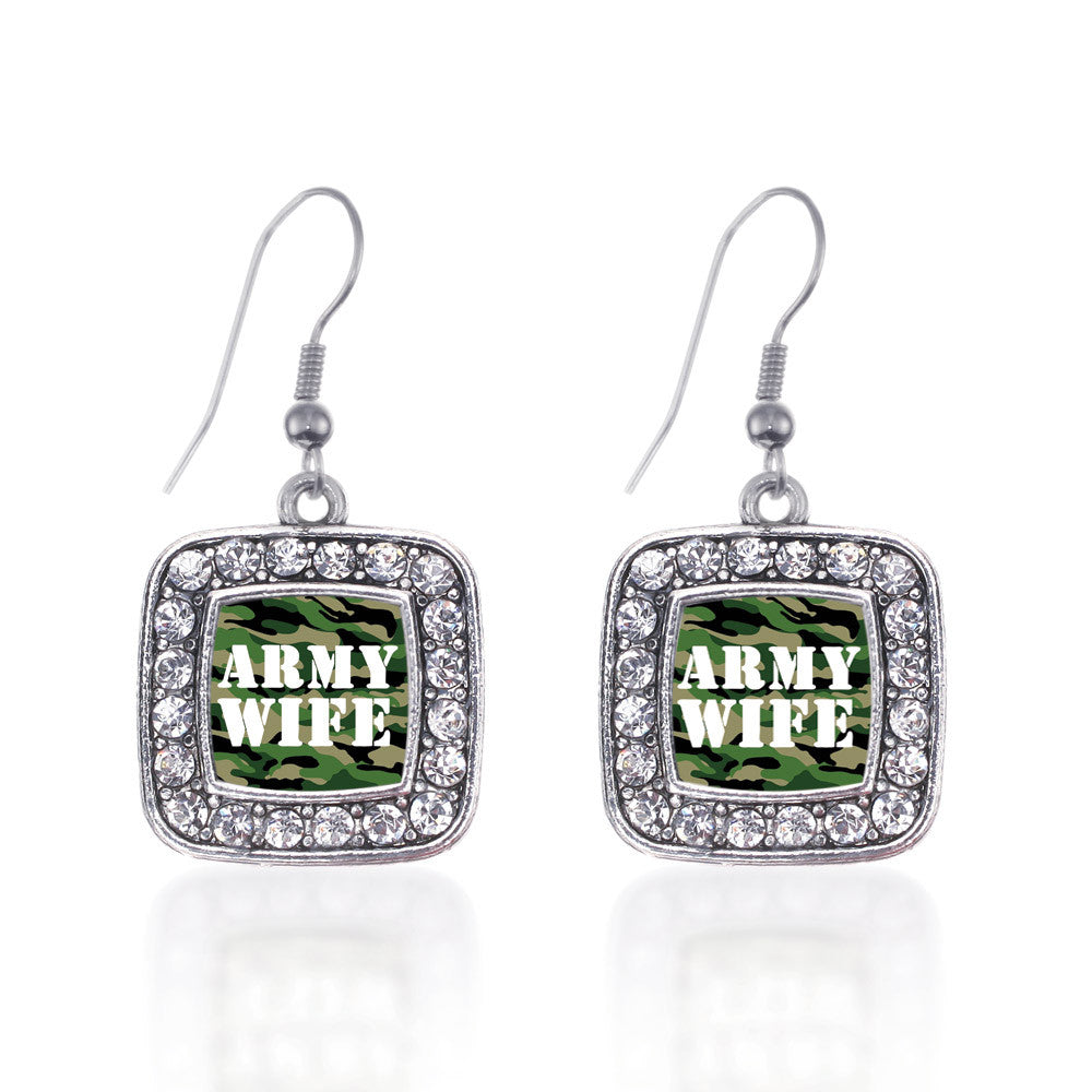 Army Wife Square Charm