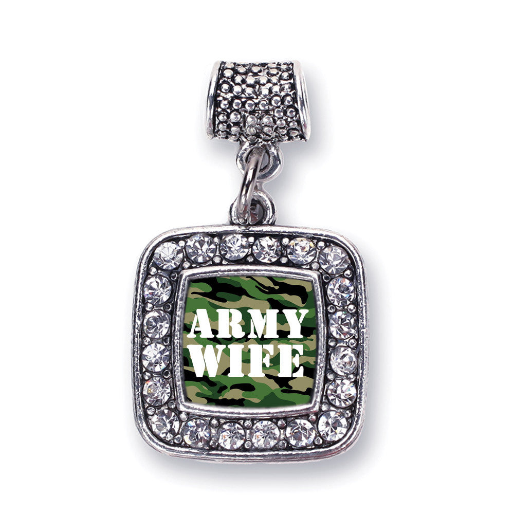 Army Wife Square Charm
