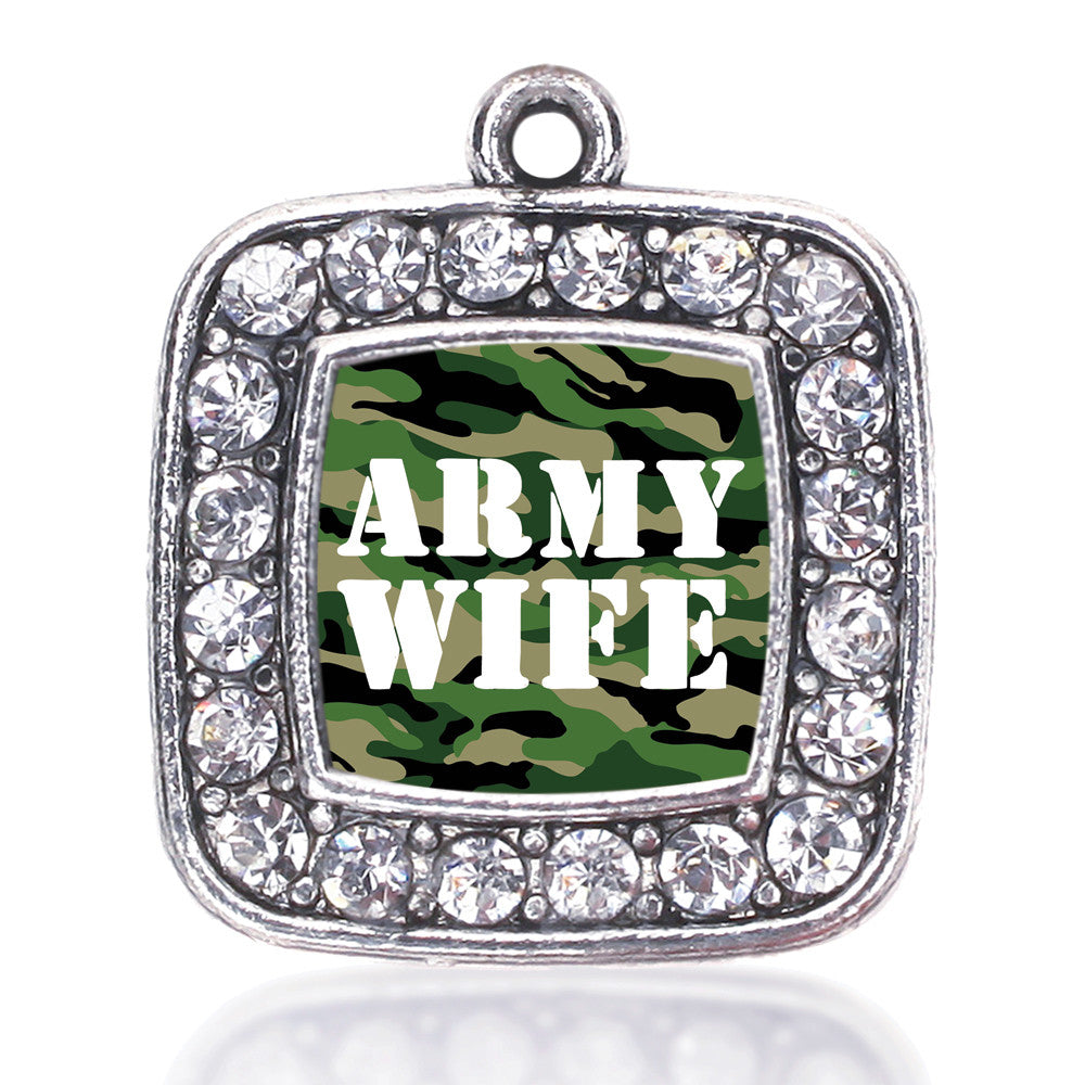 Army Wife Square Charm
