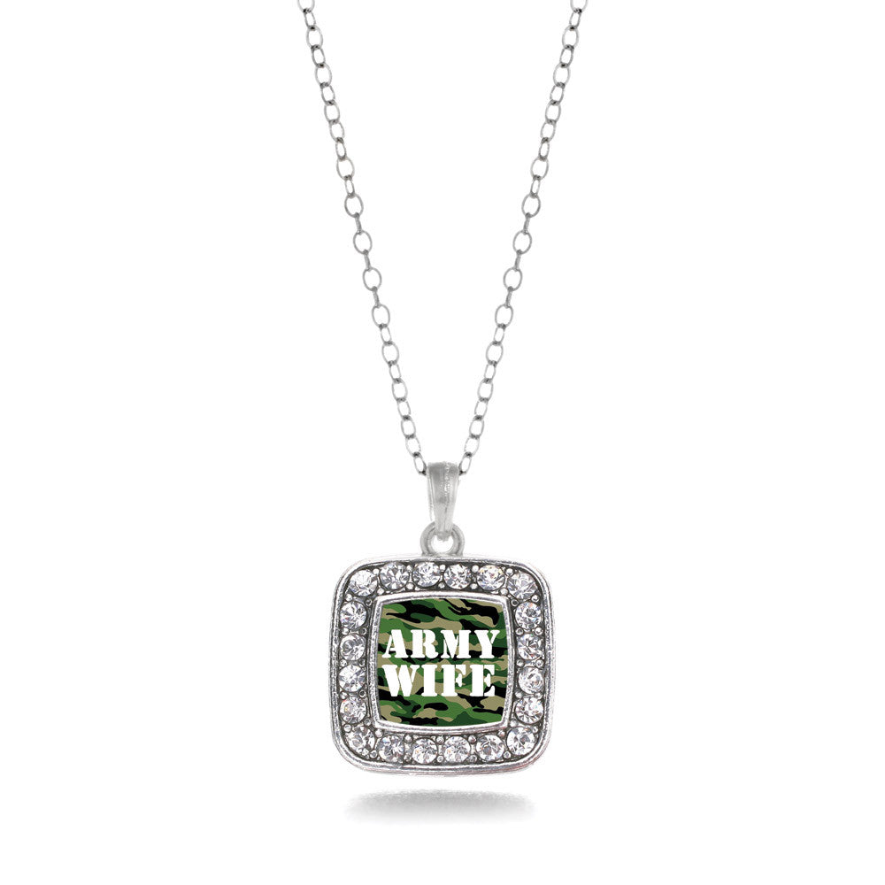 Army Wife Square Charm