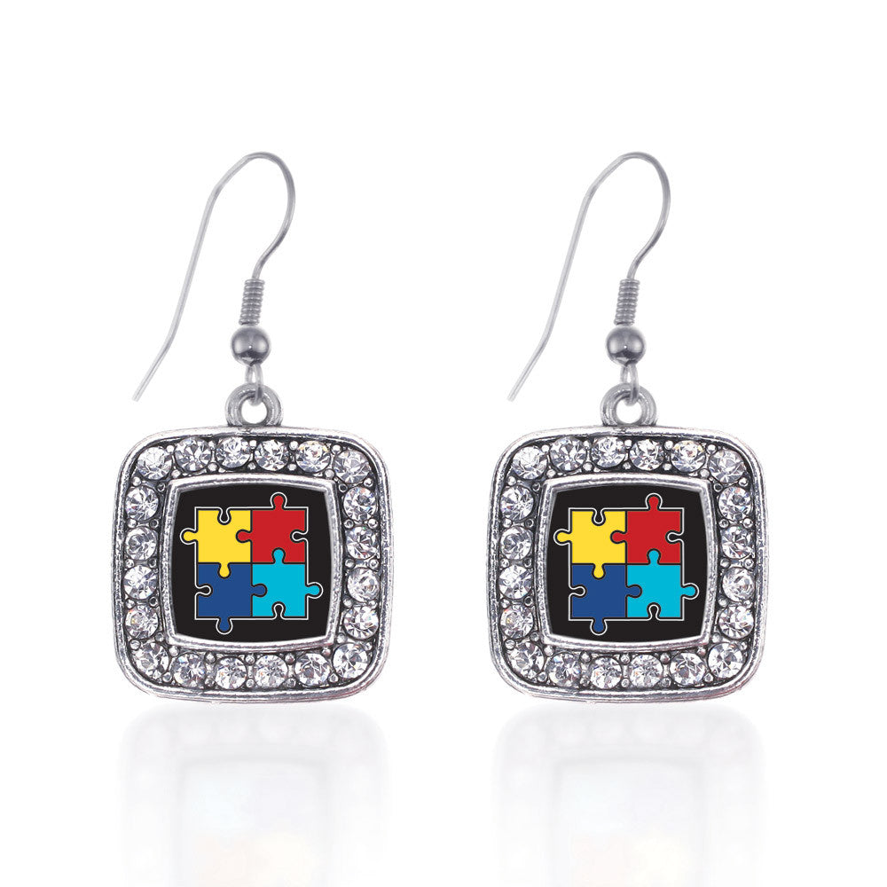 Autism Awareness Jigsaw Square Charm