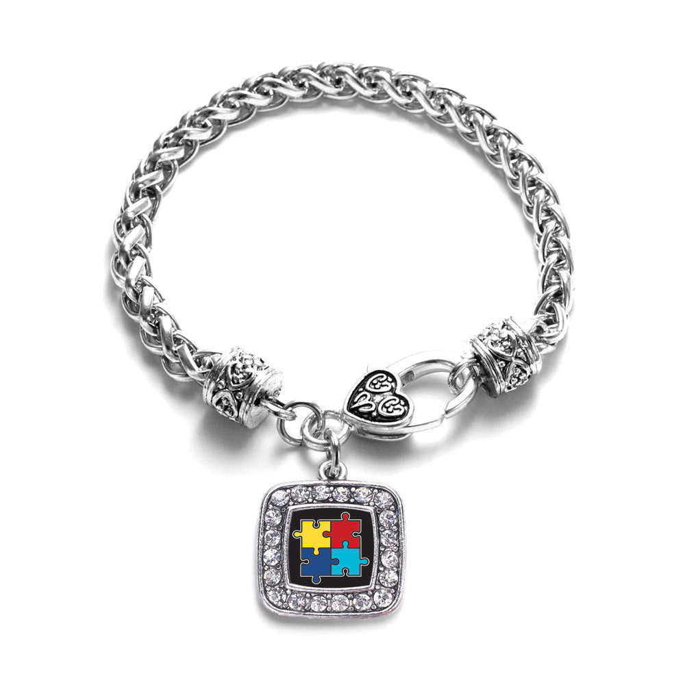 Autism Awareness Jigsaw Square Charm