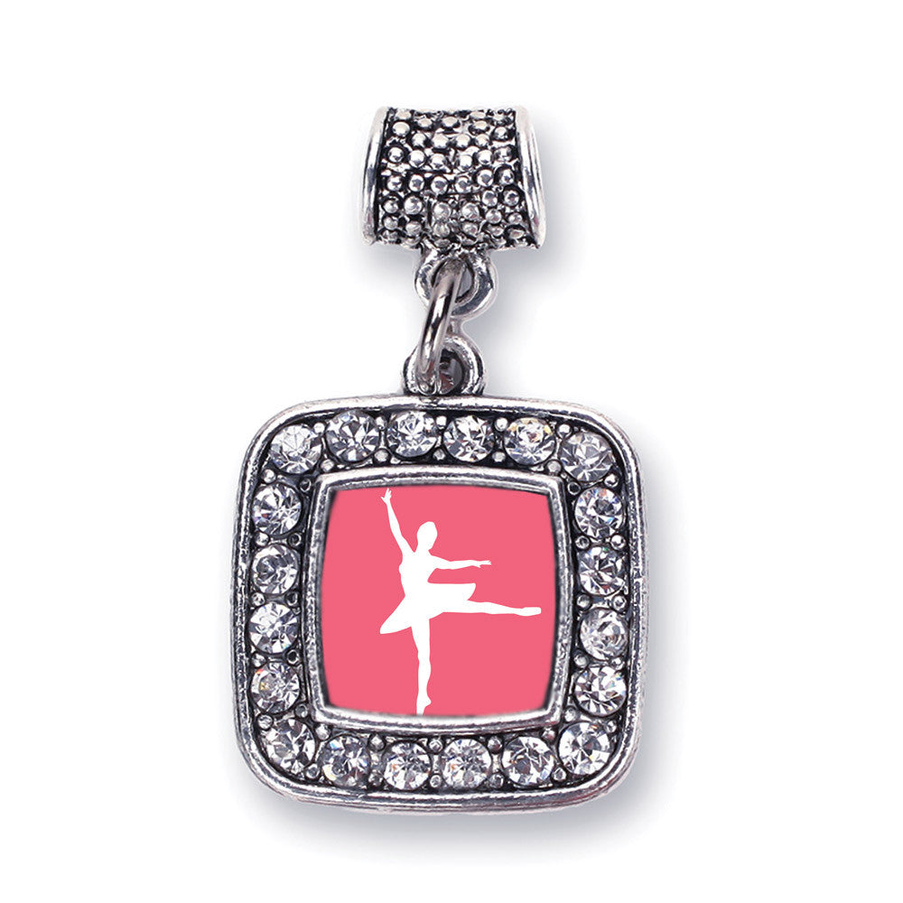 Ballerina Dancer Square Charm