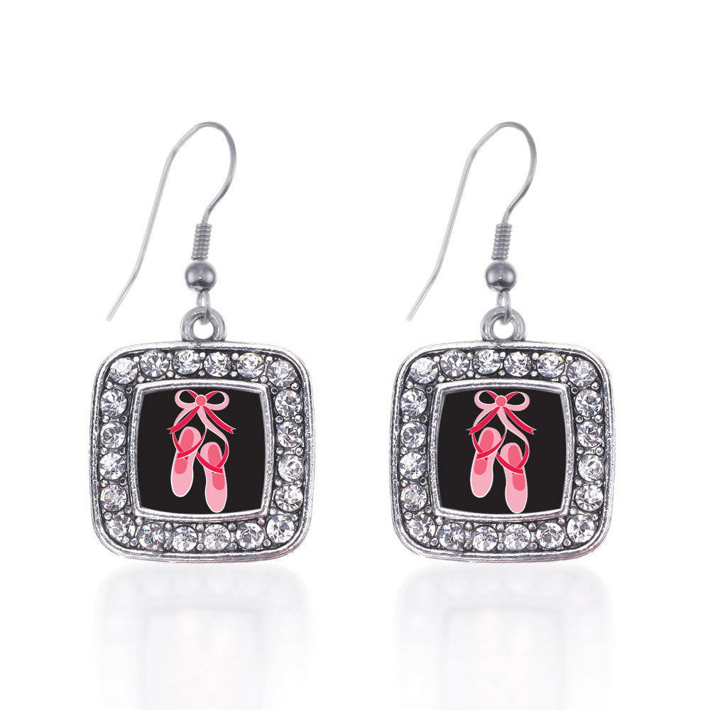 Ballerina Slippers Square Charm