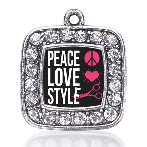 Peace, Love, And Style Square Charm