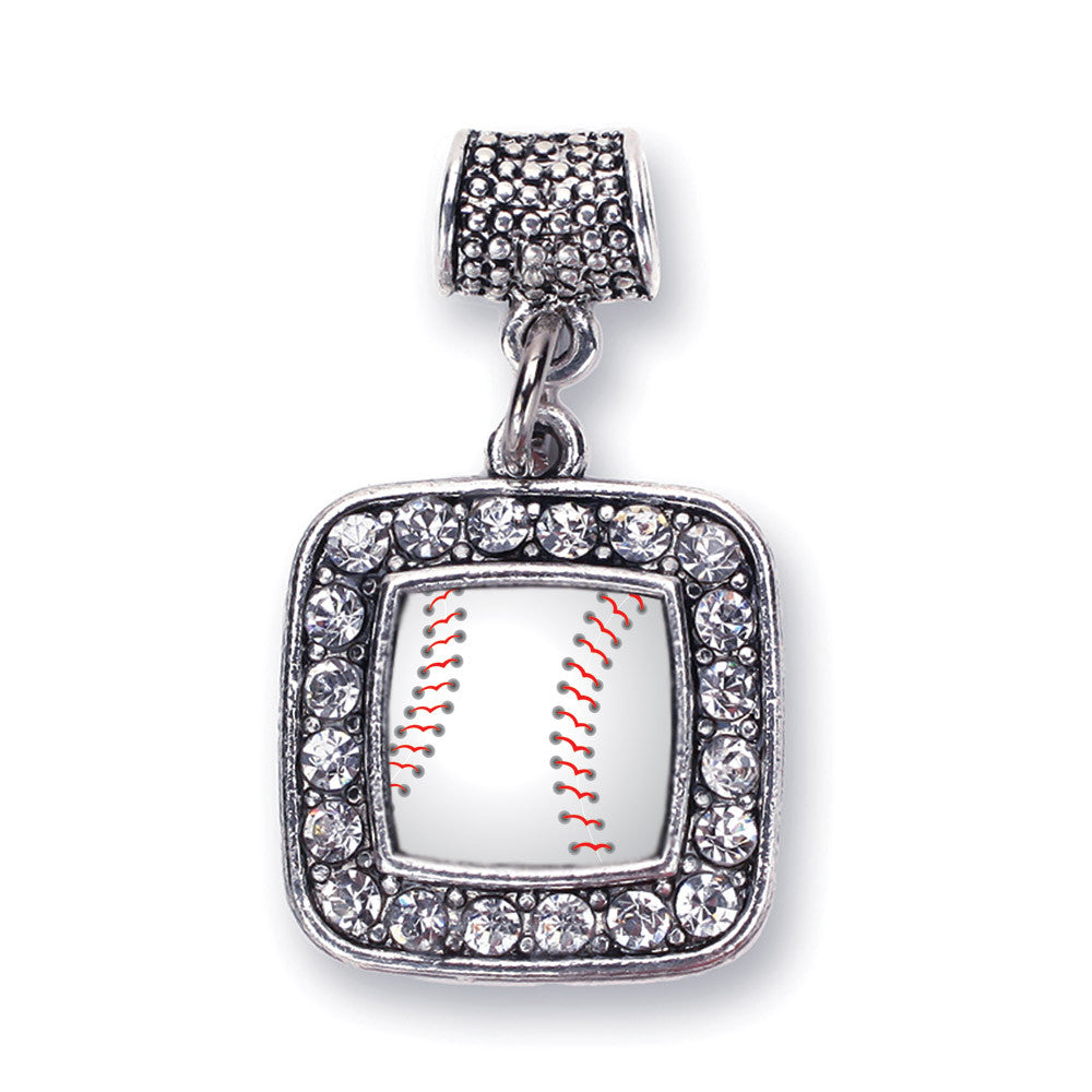 Baseball Square Charm