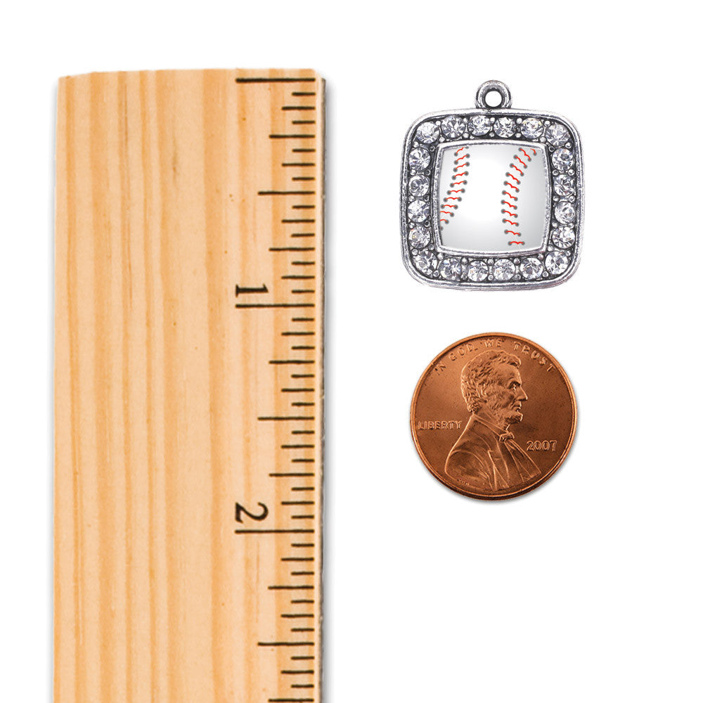 Baseball Square Charm