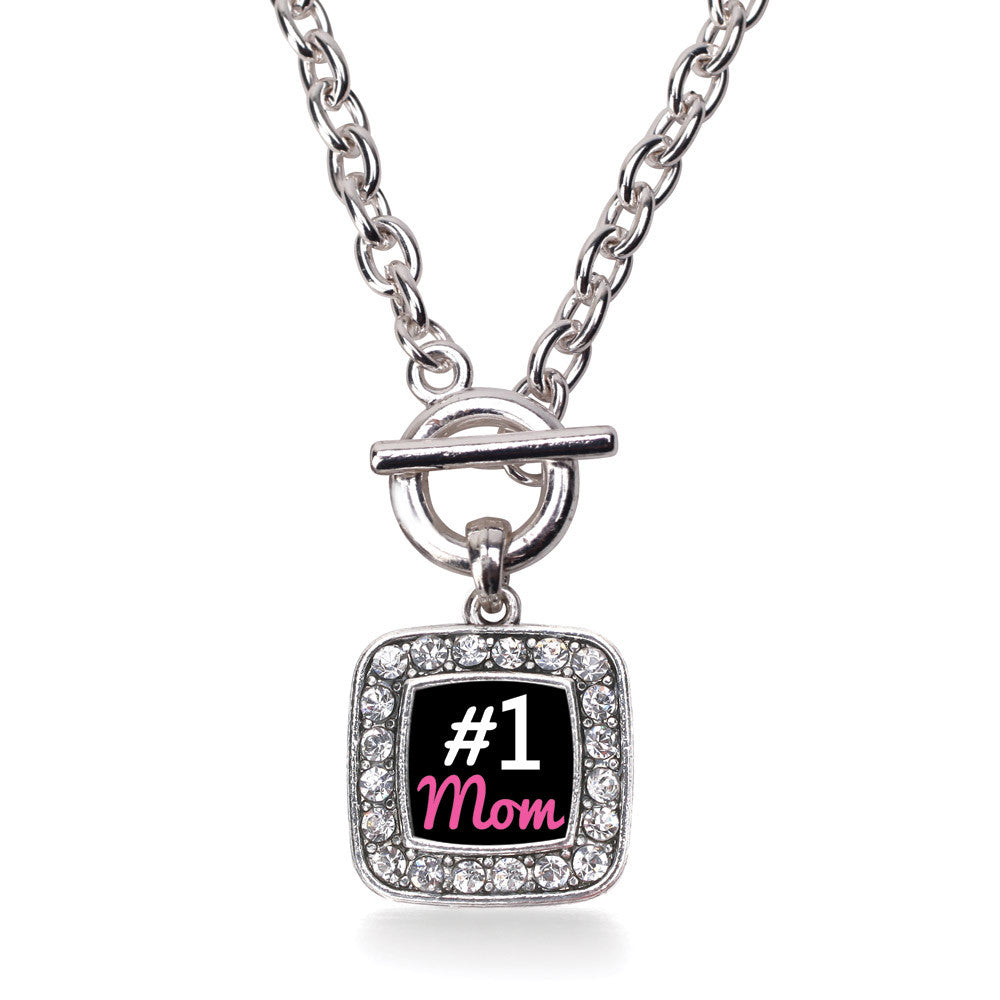 #1 Mom Square Charm