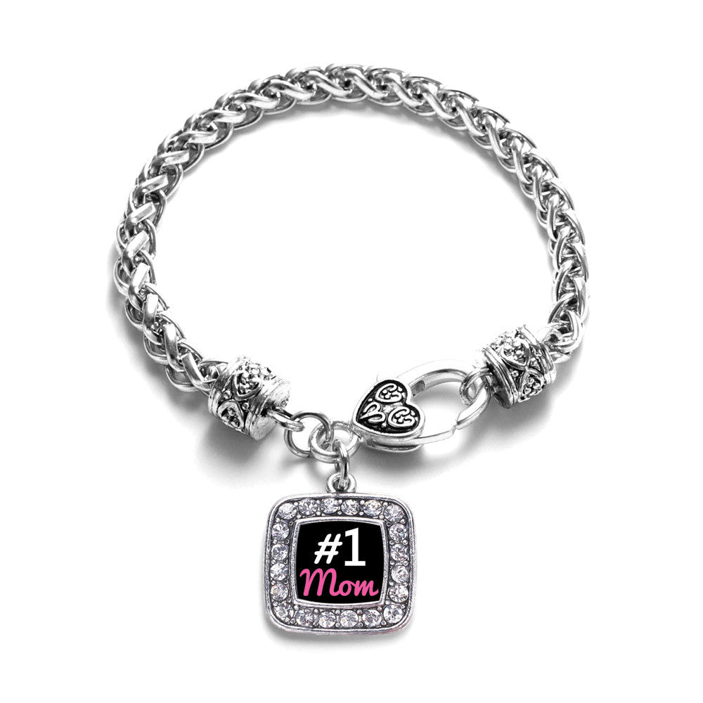 #1 Mom Square Charm