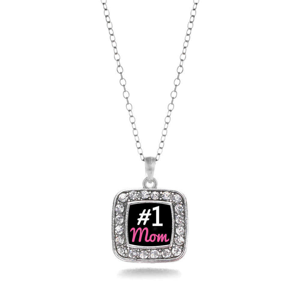 #1 Mom Square Charm