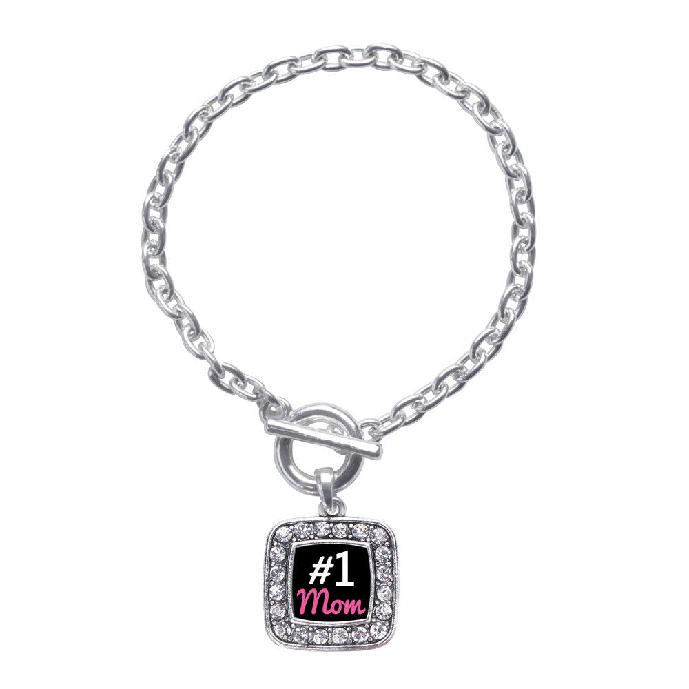 #1 Mom Square Charm