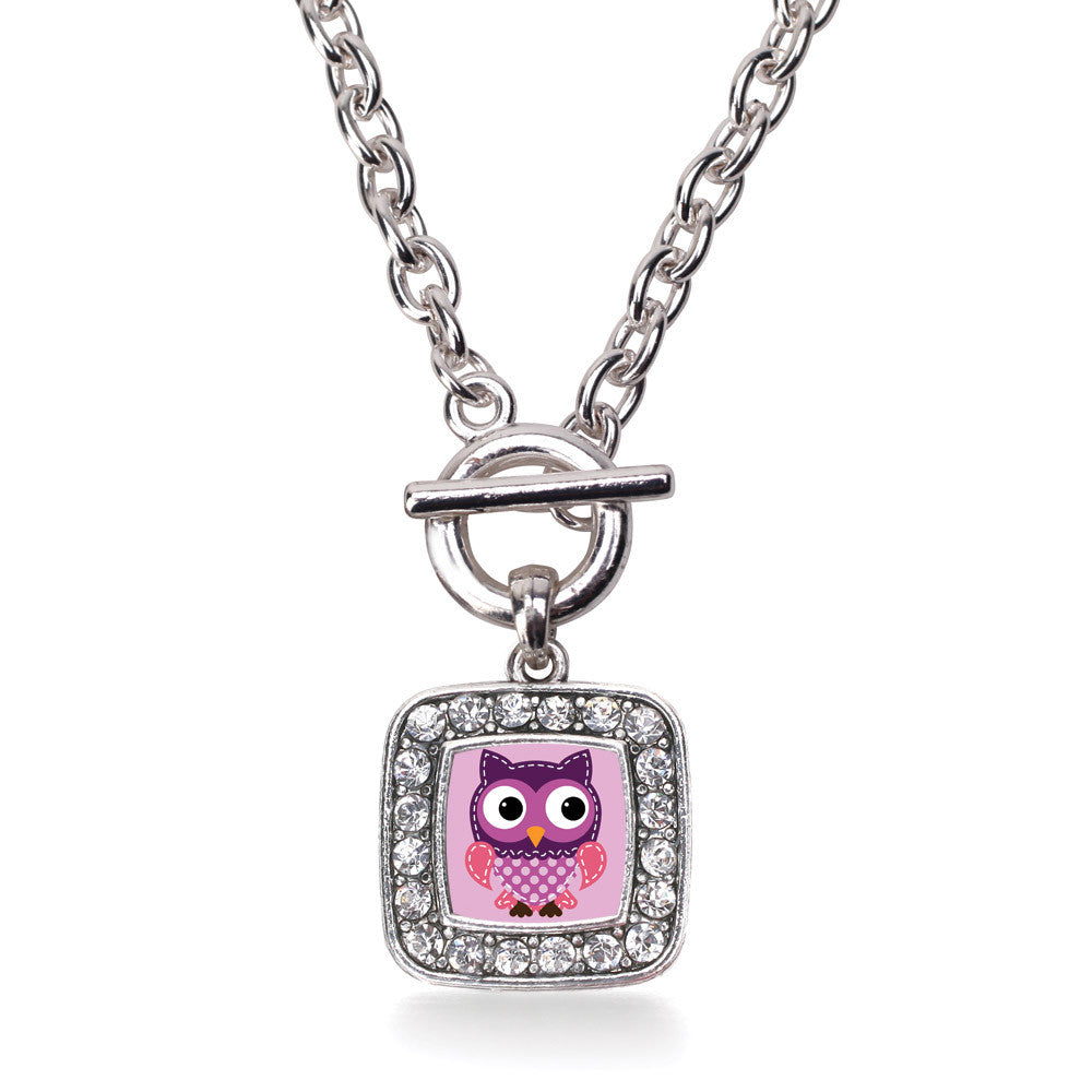 Cute Owl Square Charm