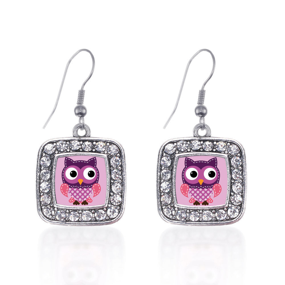 Cute Owl Square Charm