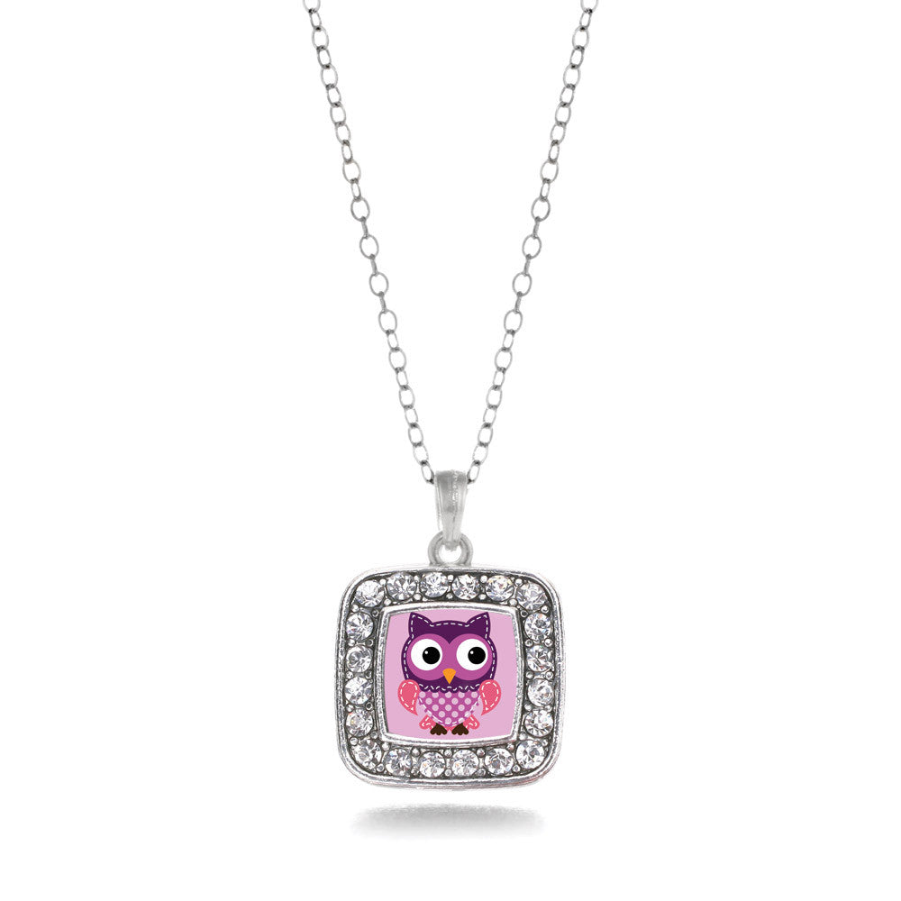 Cute Owl Square Charm