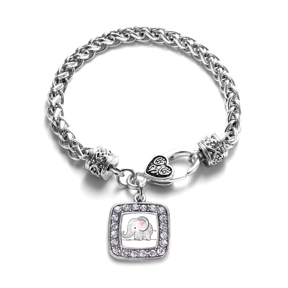 Baby Elephant Square Charm