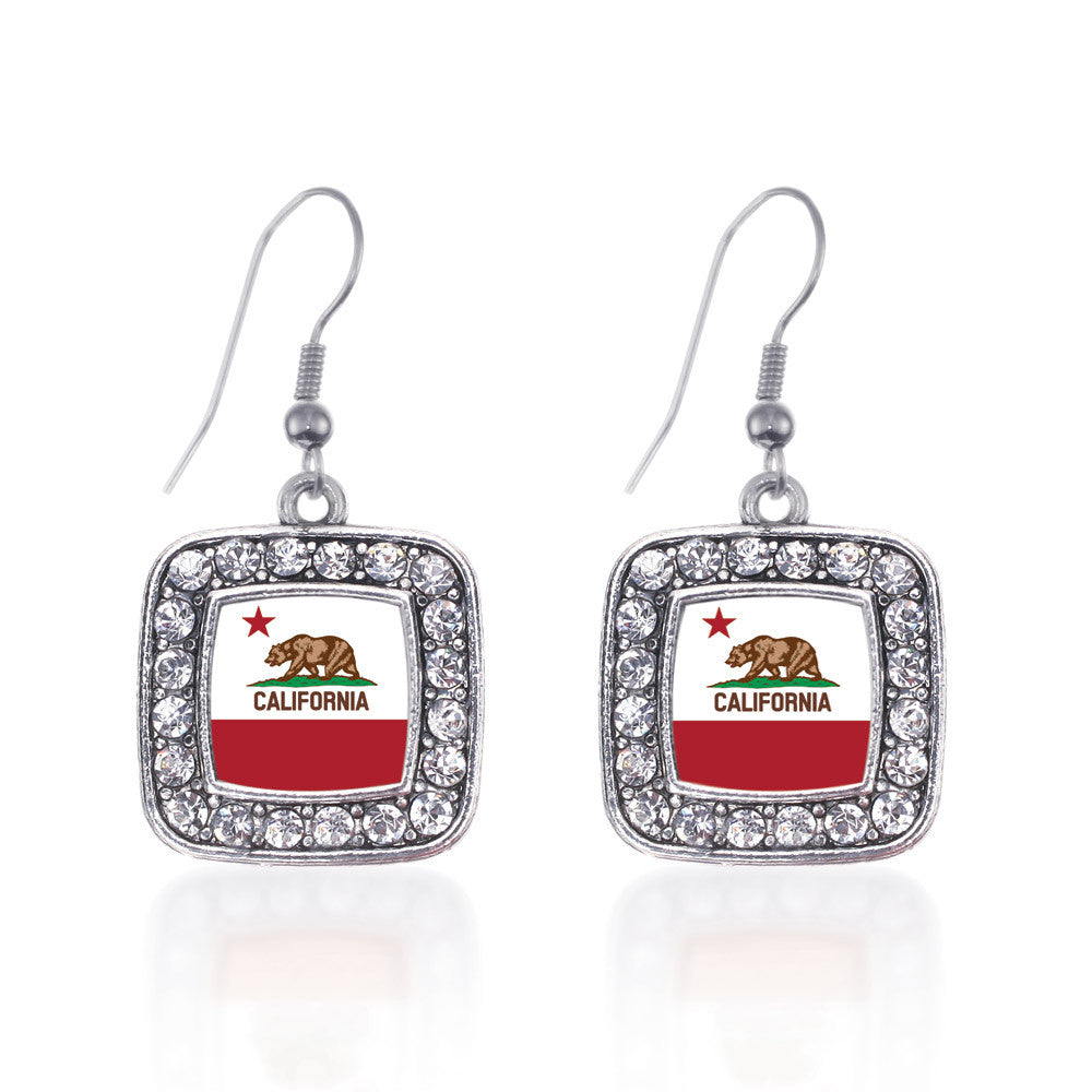 California Flag Square Charm