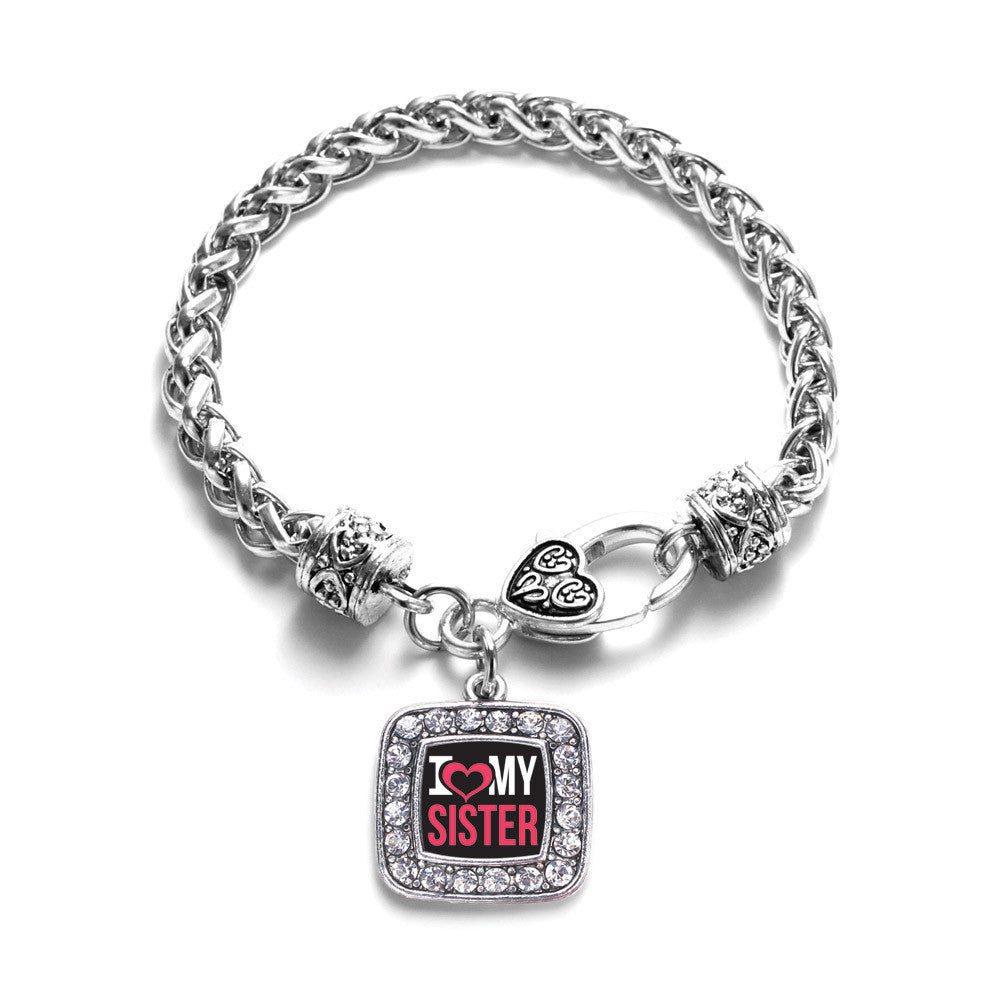 I Love My Sister Square Charm