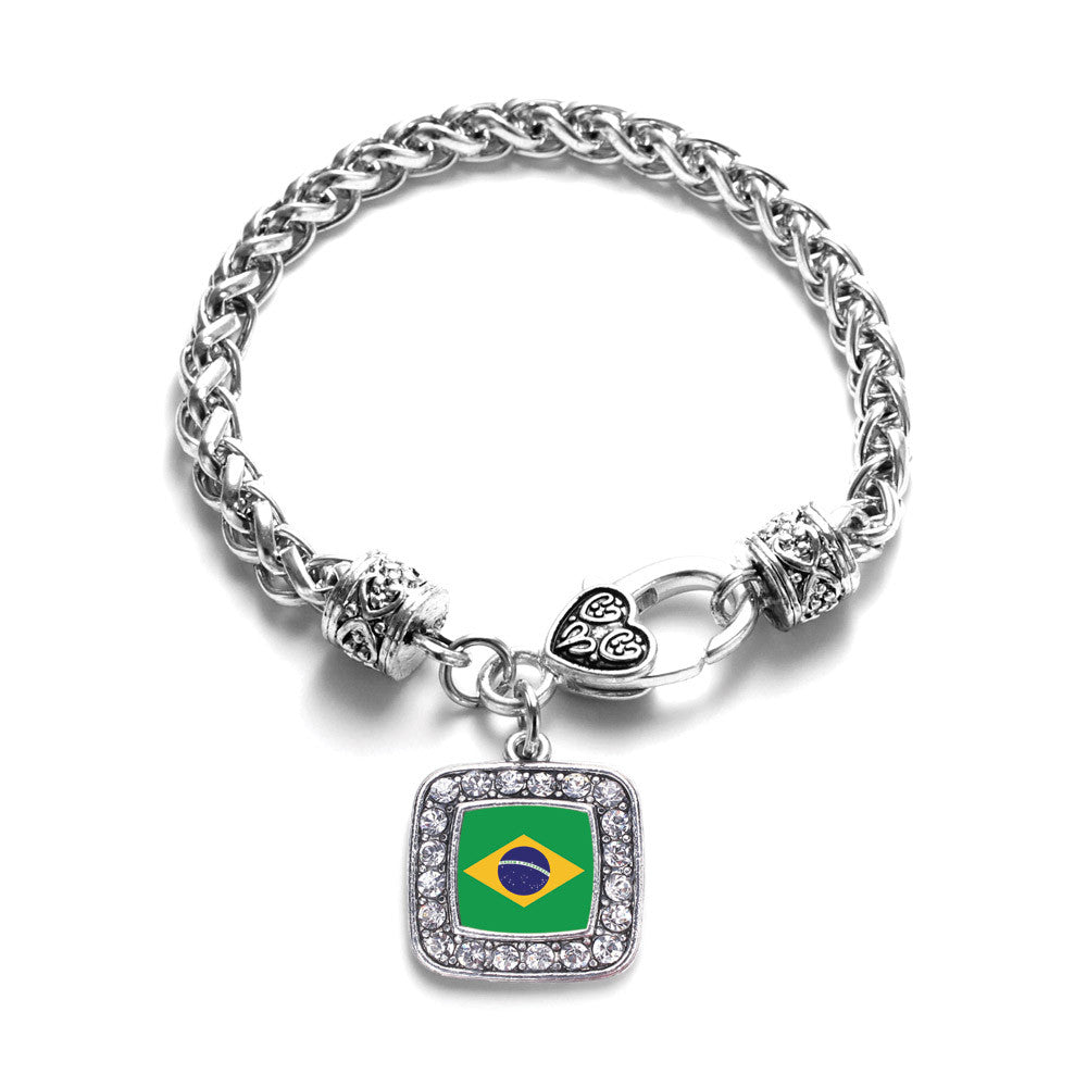 Brazilian Flag Square Charm