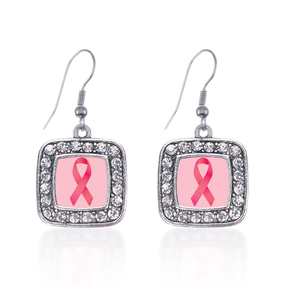 Breast Cancer Square Charm
