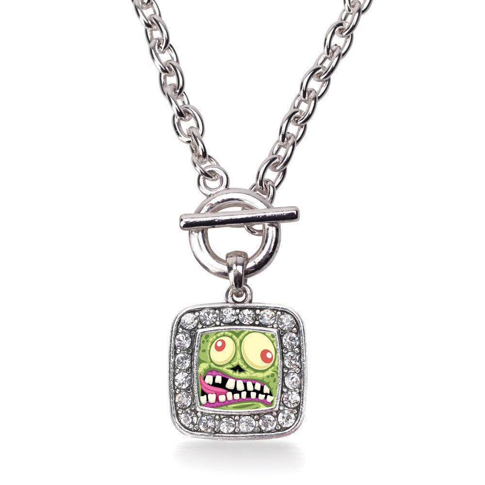 Hungry Zombie Square Charm
