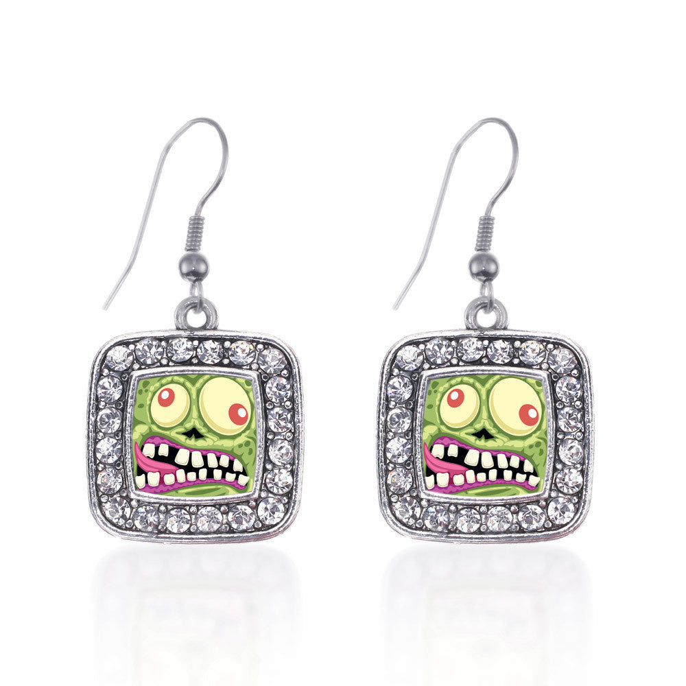 Hungry Zombie Square Charm