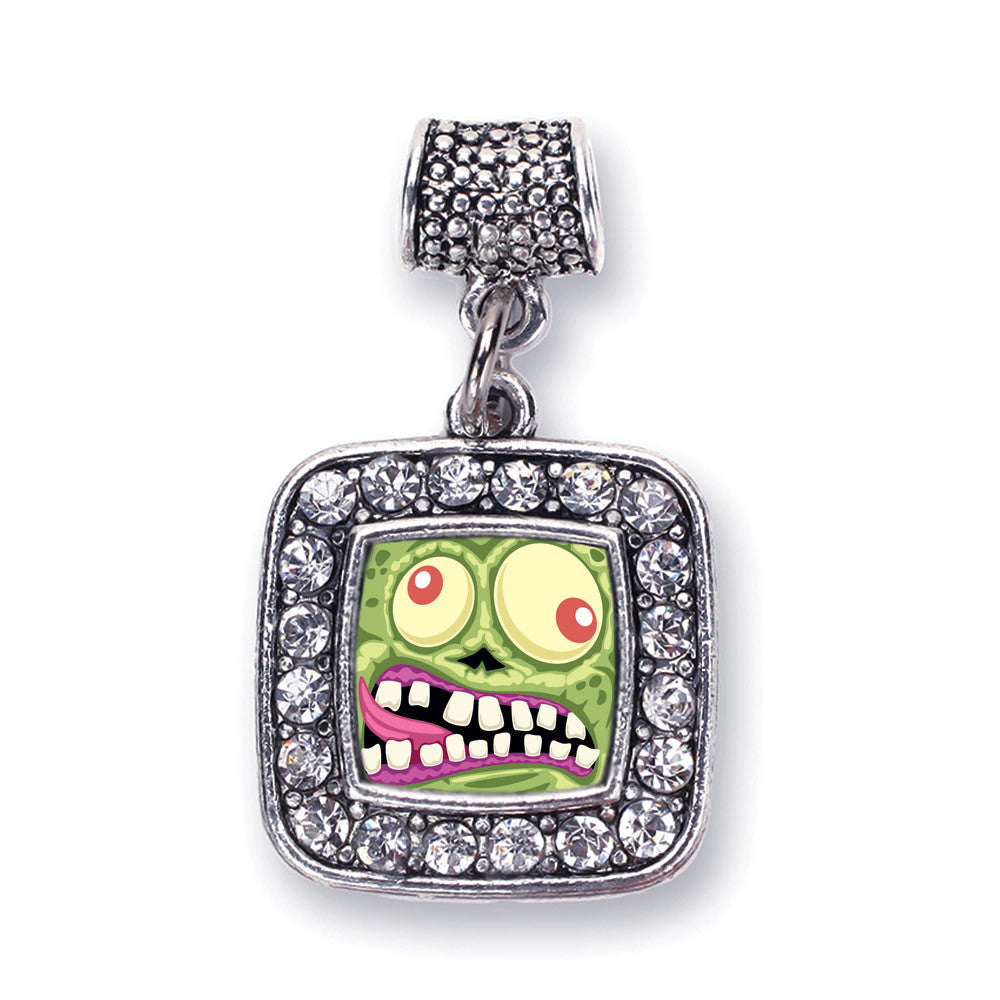 Hungry Zombie Square Charm