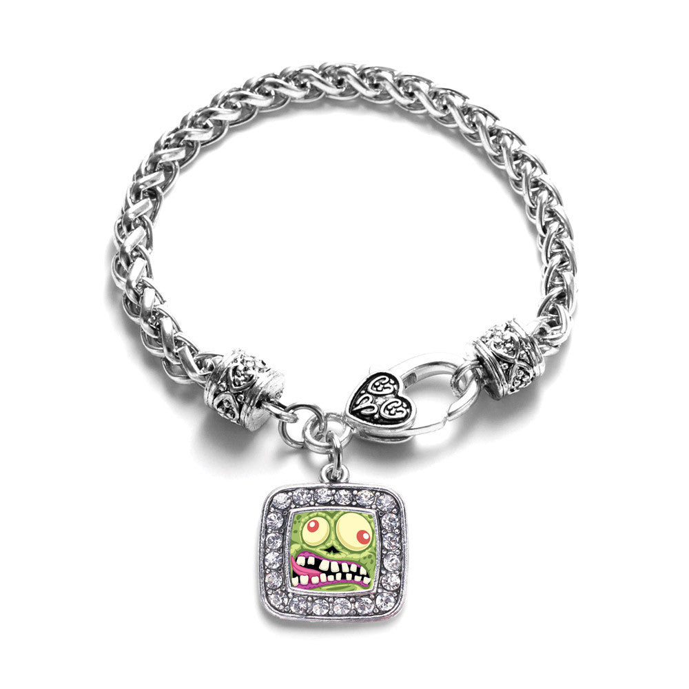 Hungry Zombie Square Charm