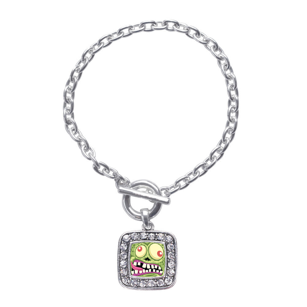 Hungry Zombie Square Charm