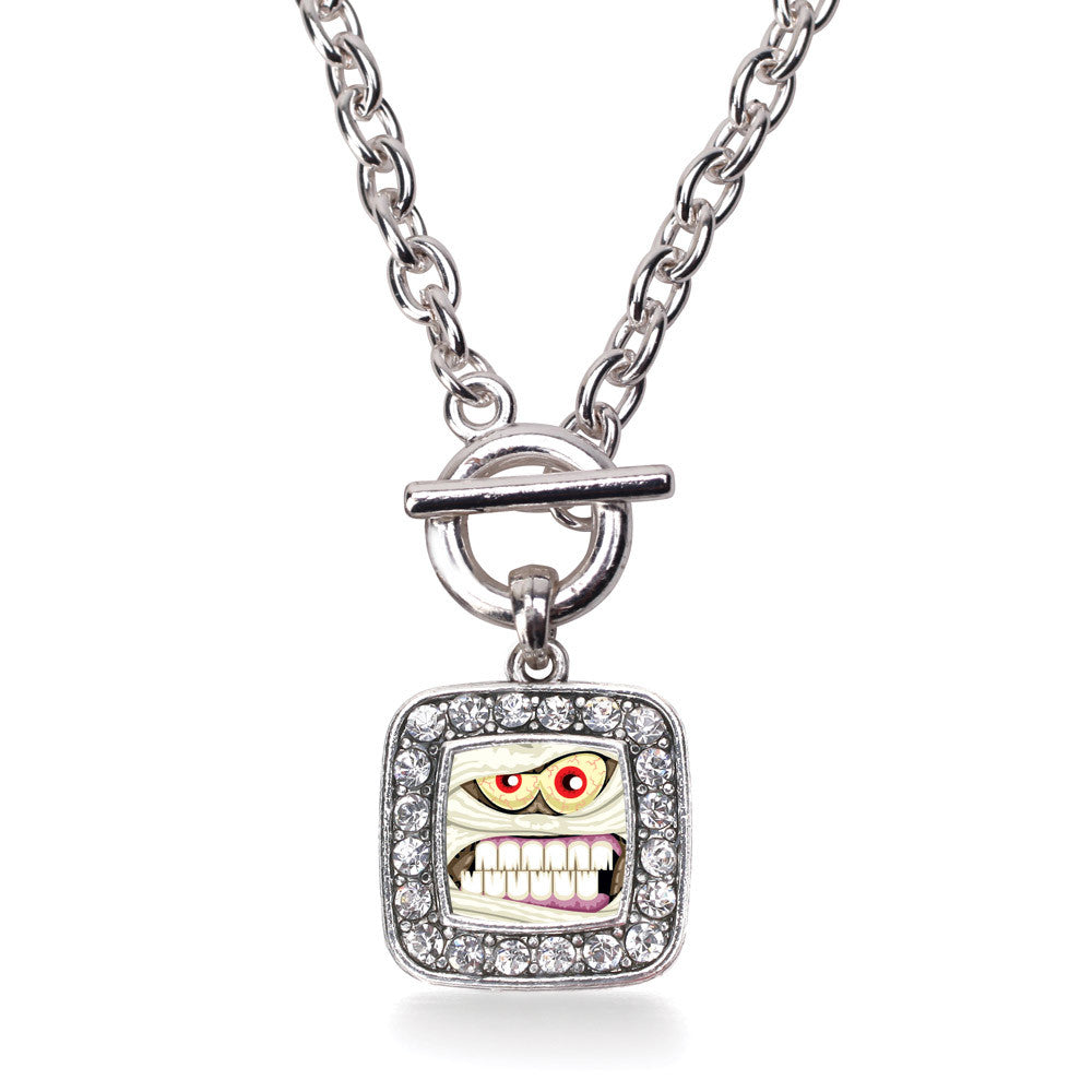 Angry Mummy Square Charm