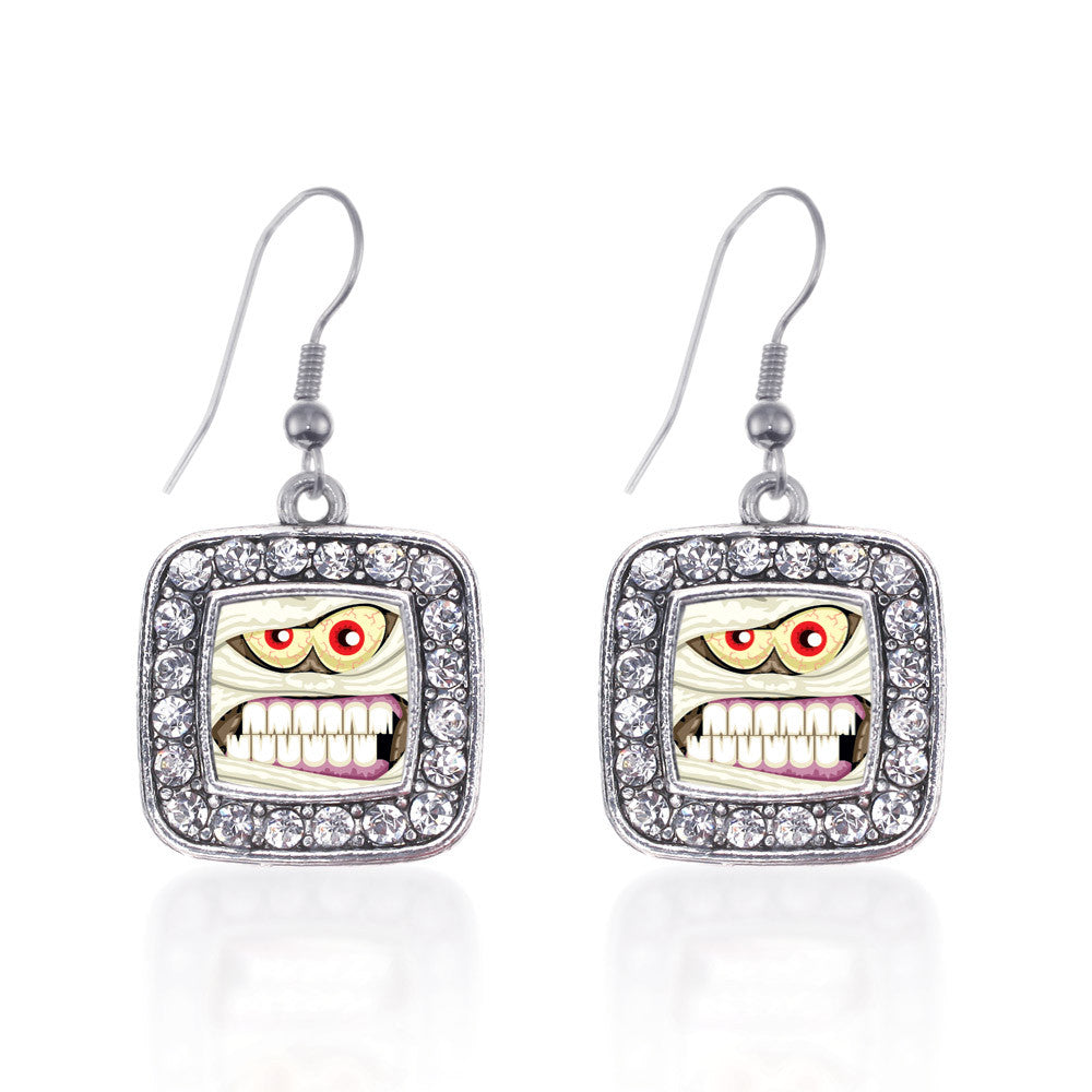 Angry Mummy Square Charm
