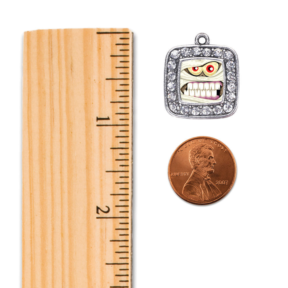 Angry Mummy Square Charm