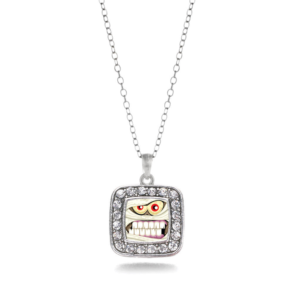 Angry Mummy Square Charm