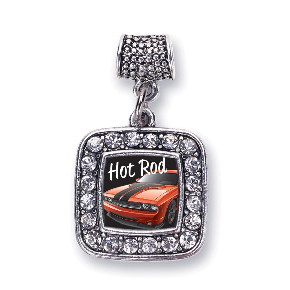 Hot Rod Square Charm