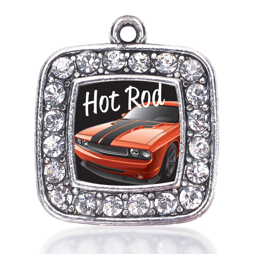 Hot Rod Square Charm