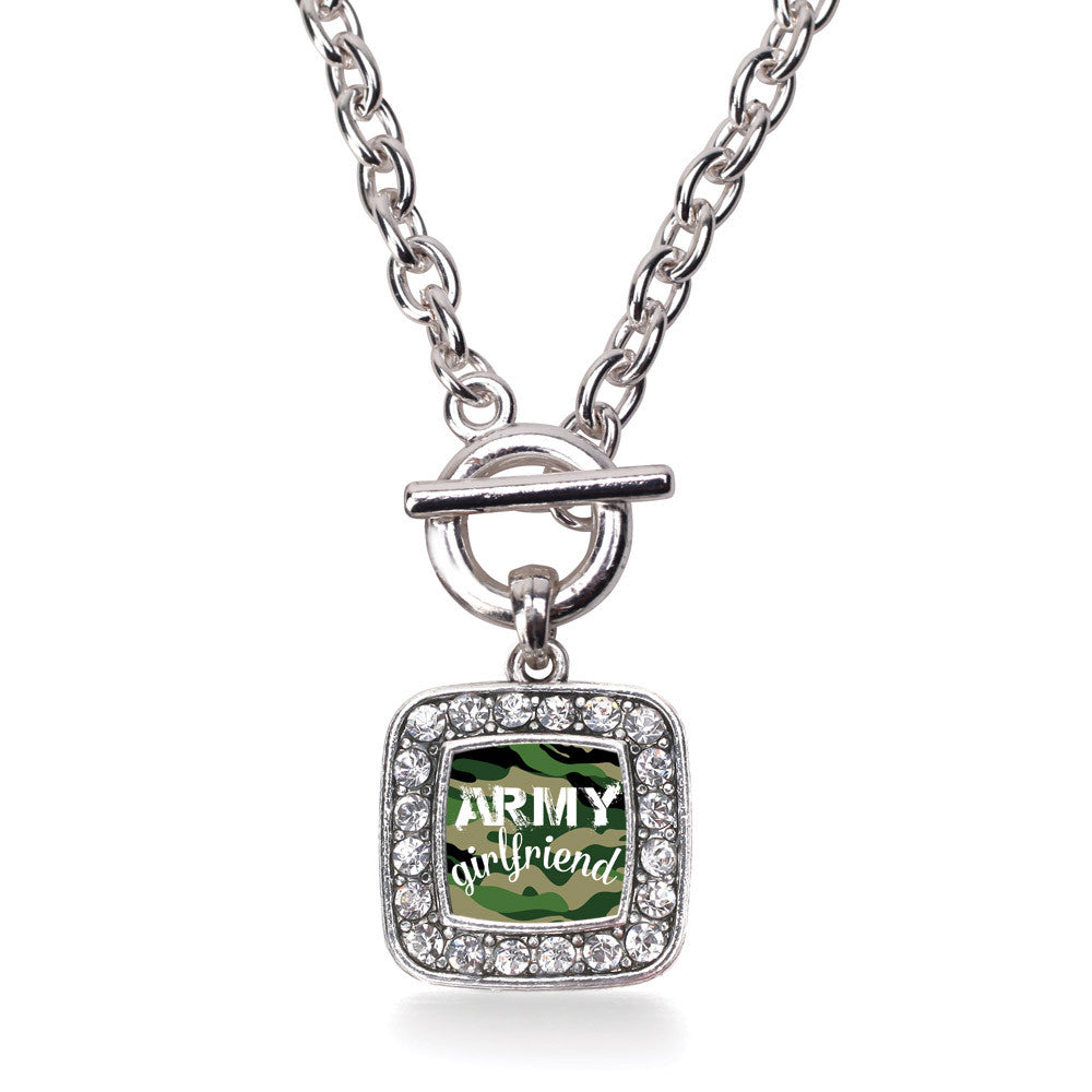 Army Girlfriend Square Charm