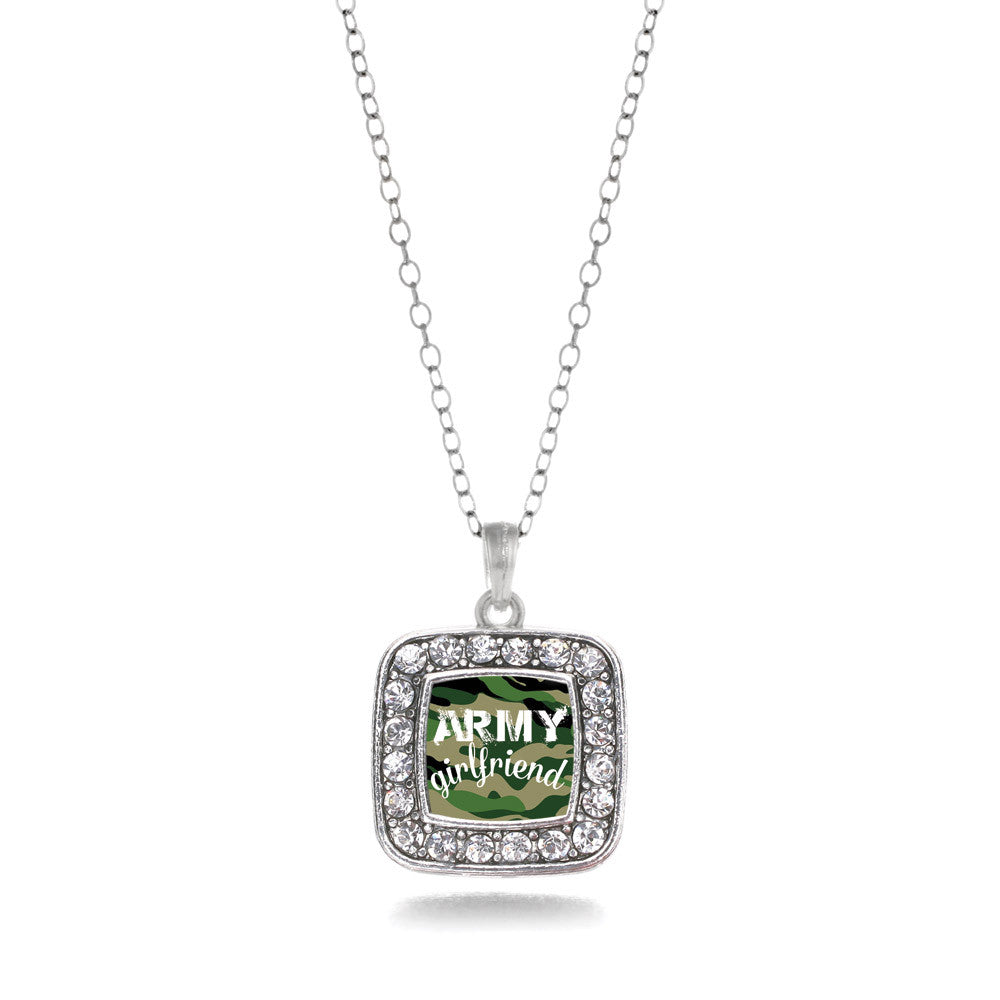 Army Girlfriend Square Charm