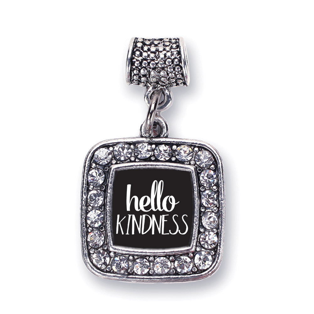 Hello Kindness Square Charm