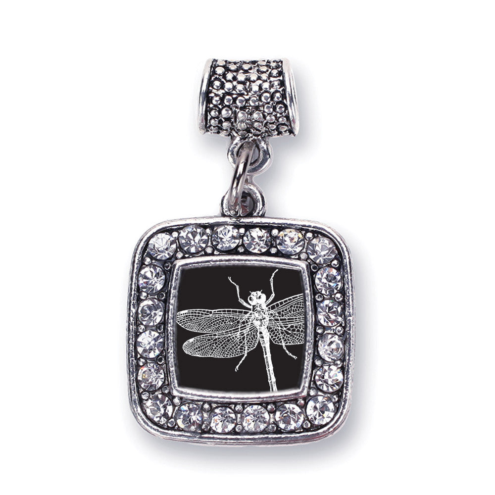 Dragon Fly Square Charm