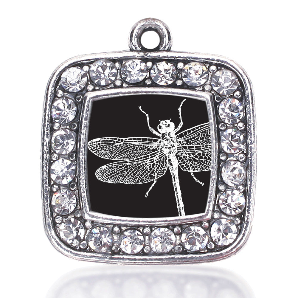 Dragon Fly Square Charm