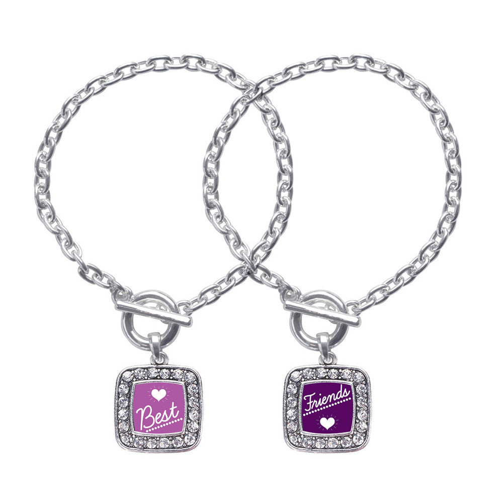 Best Friends Set Square Charm