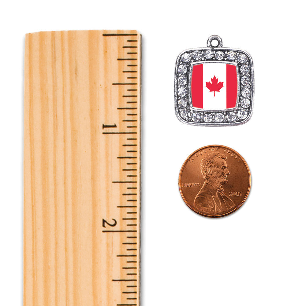 Canadian Flag Square Charm