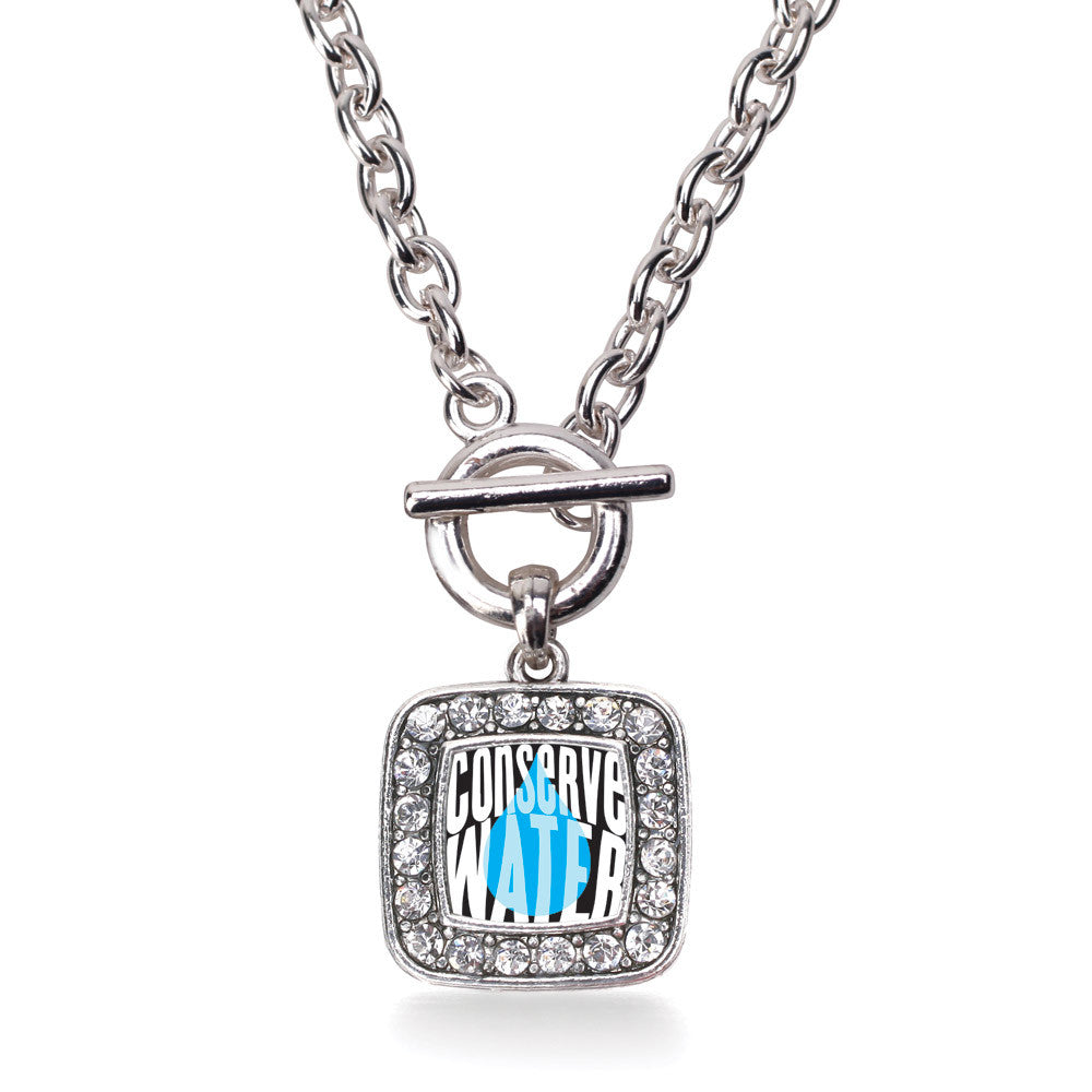 Conserve Water Square Charm